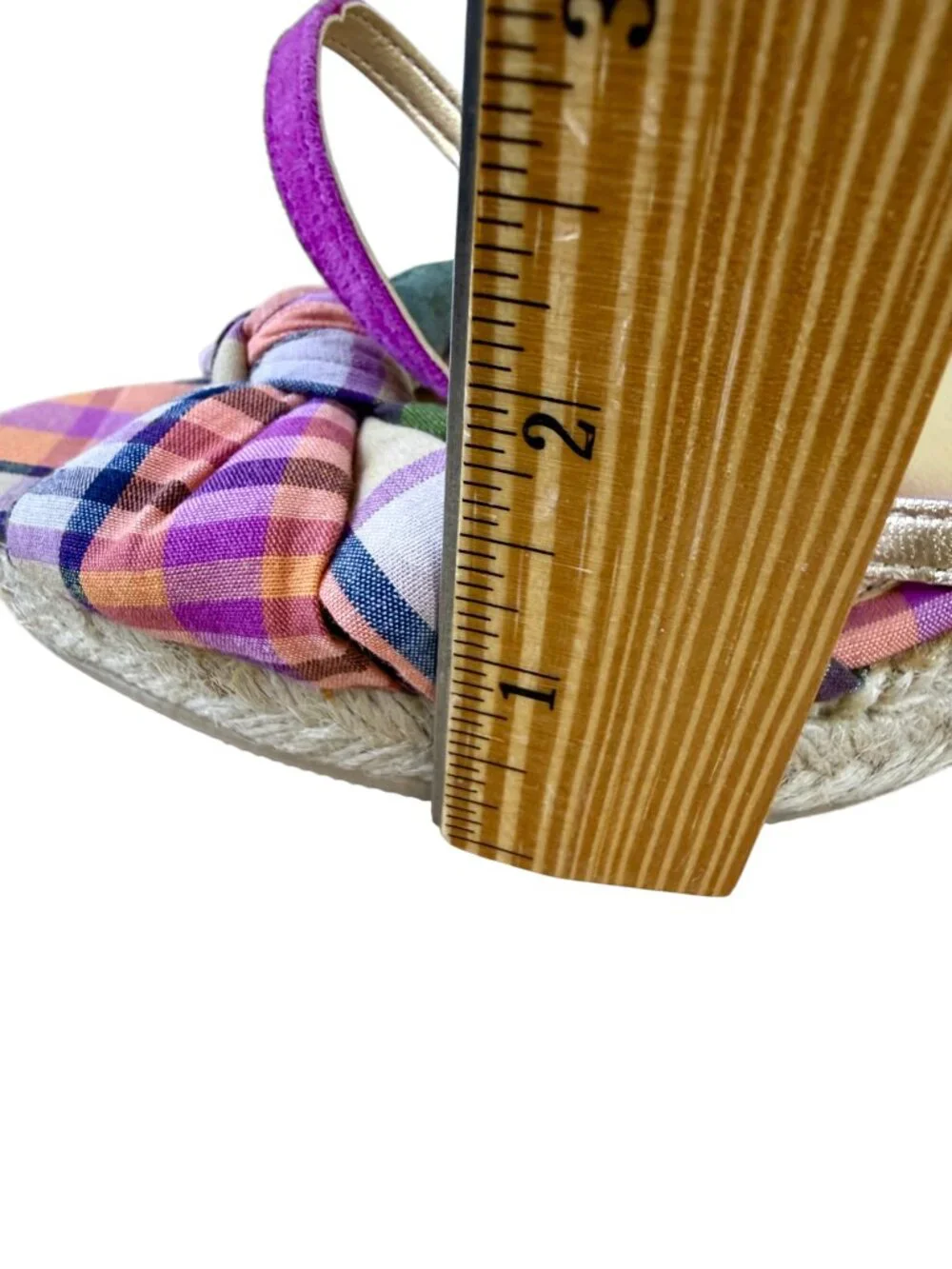 J.Crew Espadrille Wedge Sandals Plaid Madras (10)